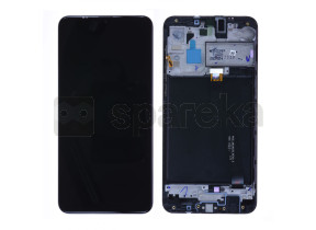 Bloc écran lcd + vitre pré-monté sur châssis noir samsung galaxy a10 a105fn (officiel) GH82-20227A